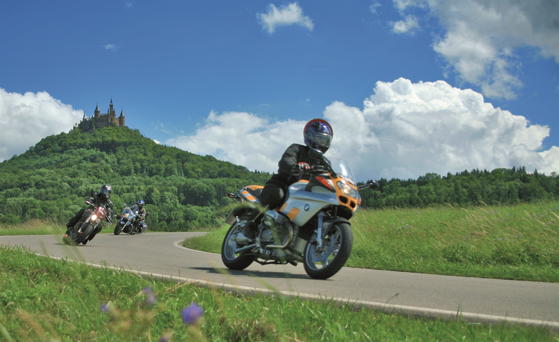 Motorrad fahren auf der Schwäbischen Alb