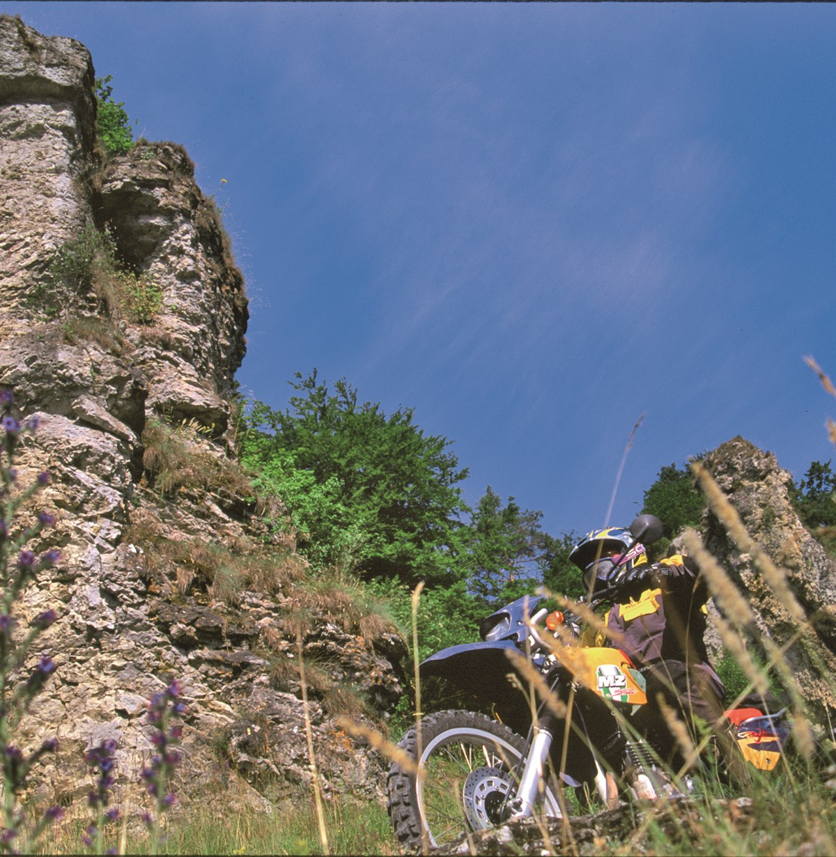 Motorradfahren auf der Schwäbischen Alb